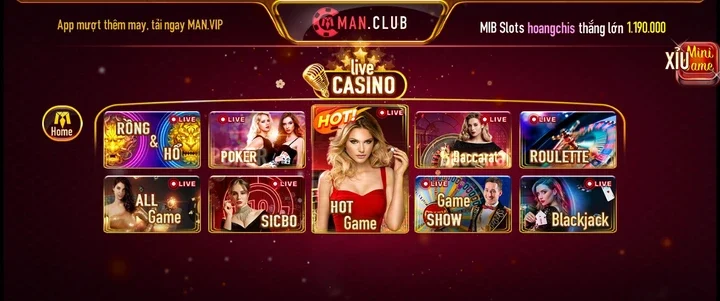 Vì sao Live casino Man Club được yêu thích đến thế?