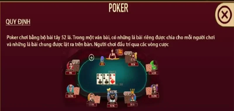 Quy định tổ chức một ván Poker Man Club